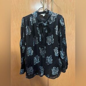 Floral Black In Other Words Blouse